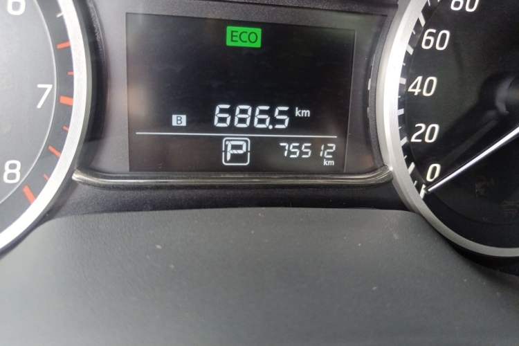 Used Nissan Sylphy 2019 Classic 1.6XL CVT Luxury Edition Odometer Close Up