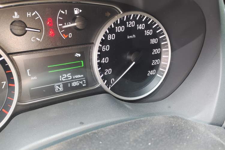 Used Nissan Sylphy 2019 Classic 1.6XE CVT Comfort Edition Odometer Close Up