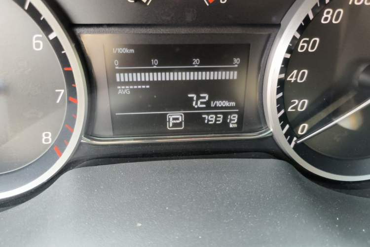 Used Nissan Sylphy 2019 Classic 1.6XL CVT Luxury Edition Odometer Close Up