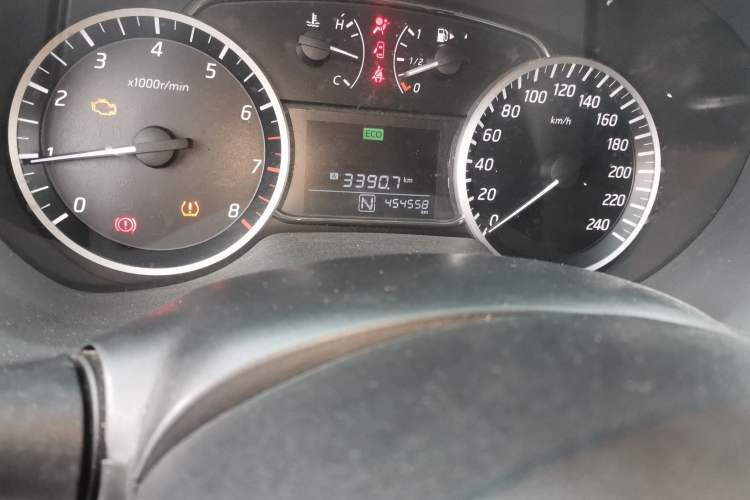 Used Nissan Sylphy 2019 Classic 1.6XE CVT Comfort Edition Odometer Close Up
