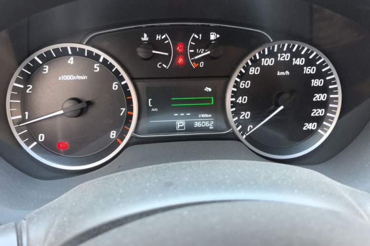 Used Nissan Sylphy 2019 Classic 1.6XL CVT Luxury Edition Odometer Close Up
