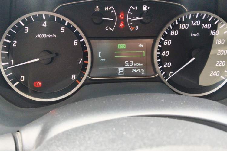 Used Nissan Sylphy 2019 Classic 1.6XL CVT Luxury Edition Odometer Close Up