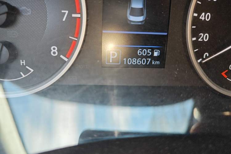Used Nissan Sylphy 2020 1.6L XL CVT Smart Enjoyment Edition Odometer Close Up