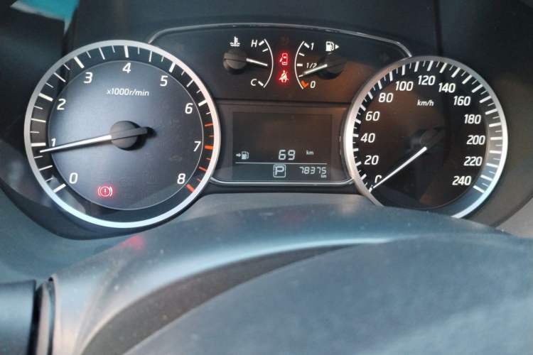 Used Nissan Sylphy 2020 Revised 1.6L XE CVT Comfort Edition Odometer Close Up