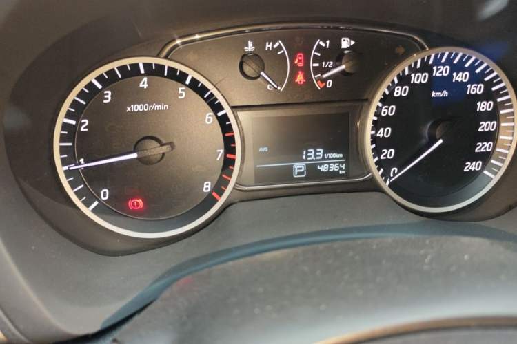 Used Nissan Sylphy 2021 Classic 1.6XL CVT Luxury Edition Odometer Close Up