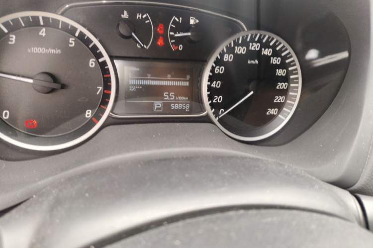 Used Nissan Sylphy 2021 Classic 1.6XE CVT Comfort Edition Odometer Close Up
