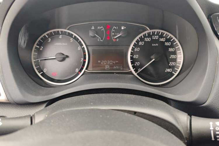 Used Nissan Sylphy 2021 Classic 1.6XE CVT Comfort Edition Odometer Close Up