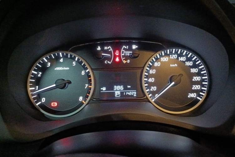 Used Nissan Sylphy 2021 Classic 1.6XL CVT Luxury Edition Odometer Close Up