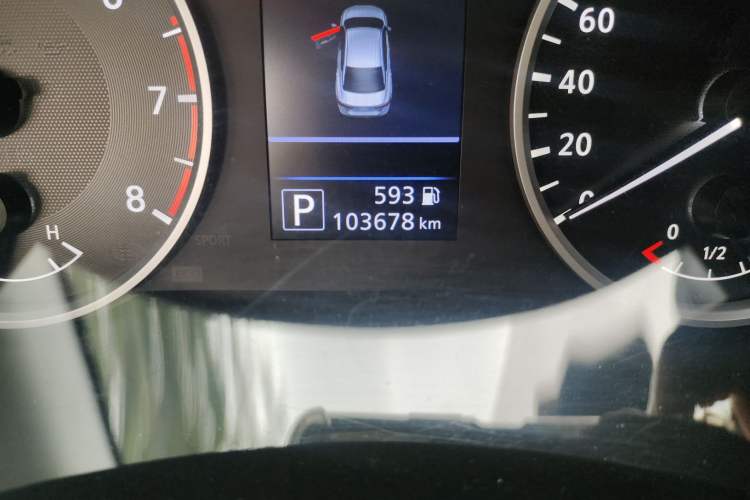 Used Nissan Sylphy 2021 1.6L XL CVT Enjoyment Edition Odometer Close Up
