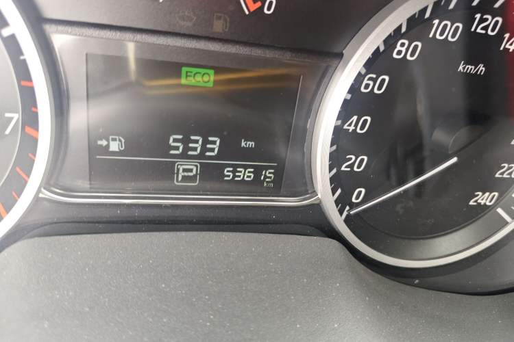 Used Nissan Sylphy 2021 Classic 1.6XE CVT Comfort Edition Odometer Close Up
