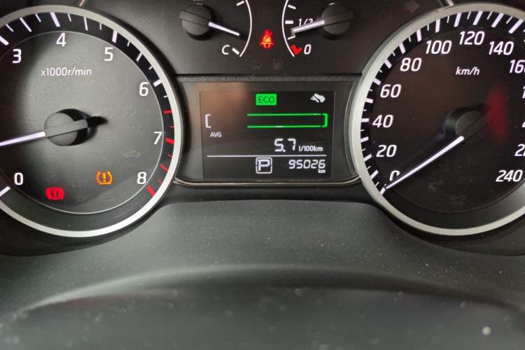 Used Nissan Sylphy 2021 Classic 1.6XL CVT Luxury Edition Odometer Close Up