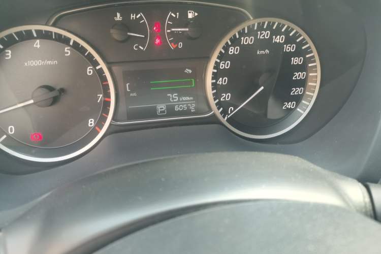 Used Nissan Sylphy 2021 Classic 1.6XL CVT Luxury Edition Odometer Close Up