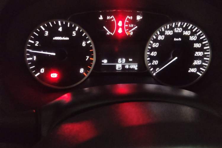 Used Nissan Sylphy 2021 Classic 1.6XE CVT Comfort Edition Odometer Close Up