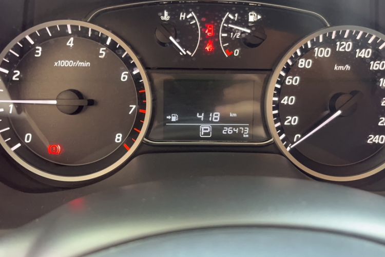 Used Nissan Sylphy 2022 Revised Version Classic 1.6XL CVT Luxury Edition Odometer Close Up
