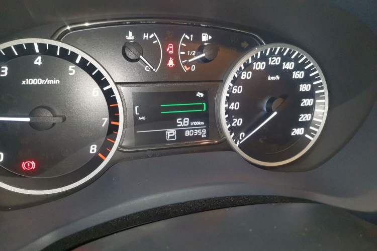 Used Nissan Sylphy 2022 Classic 1.6XL CVT Luxury Edition Odometer Close Up