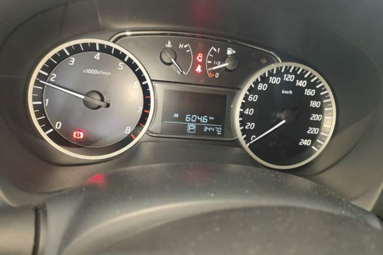 Used Nissan Sylphy 2022 Classic 1.6XE CVT Comfort Edition Odometer Close Up