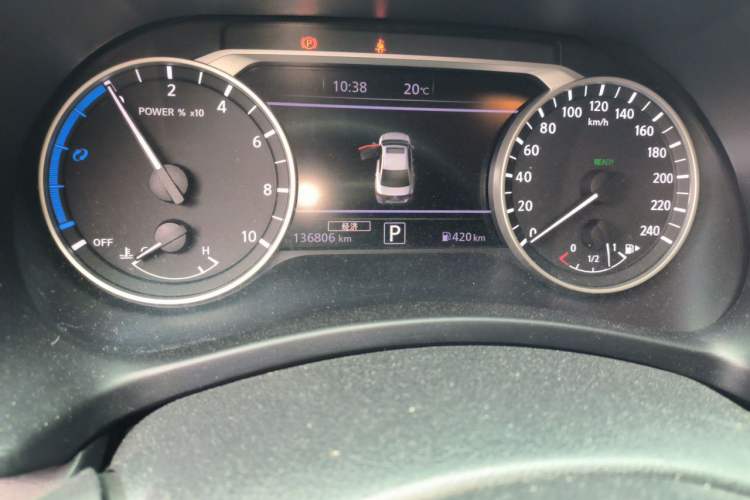 Used Nissan Sylphy 2022 Electric-Drive e-POWER Ultra-Luxury Version Odometer Close Up