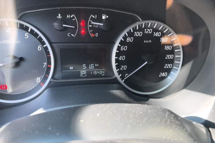 Used Nissan Sylphy 2022 Classic 1.6XL CVT Luxury Edition Odometer Close Up