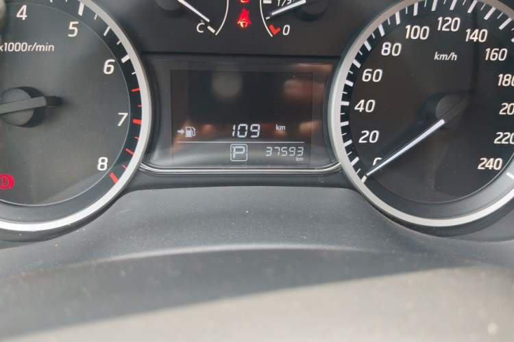 Used Nissan Sylphy 2022 Revised Version Classic 1.6XL CVT Luxury Edition Odometer Close Up
