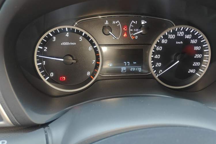 Used Nissan Sylphy 2022 Revised Version Classic 1.6XL CVT Luxury Edition Odometer Close Up