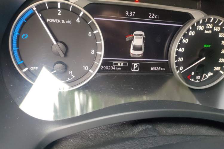 Used Nissan Sylphy 2022 e-POWER All-Electric Drive Pro Odometer Close Up