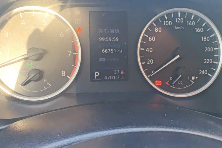 Used Nissan Sylphy 2022 1.6L XL CVT Enjoyment Edition Odometer Close Up