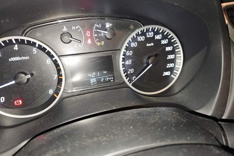 Used Nissan Sylphy 2022 Revised Version Classic 1.6XL CVT Luxury Edition Odometer Close Up