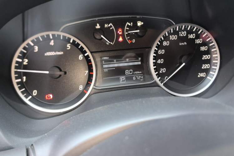 Used Nissan Sylphy 2024 Classic 1.6XE CVT Comfort Edition Odometer Close Up