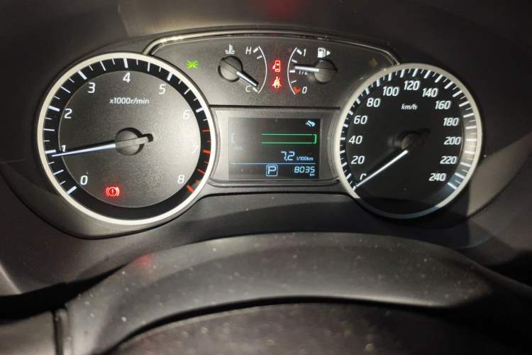 Used Nissan Sylphy 2024 Revised Version Classic 1.6XE CVT Comfort Edition Odometer Close Up