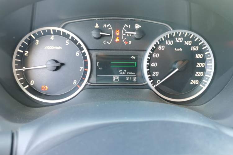 Used Nissan Sylphy 2024 Facelifted Three Classic 1.6XE CVT Comfort Edition Odometer Close Up
