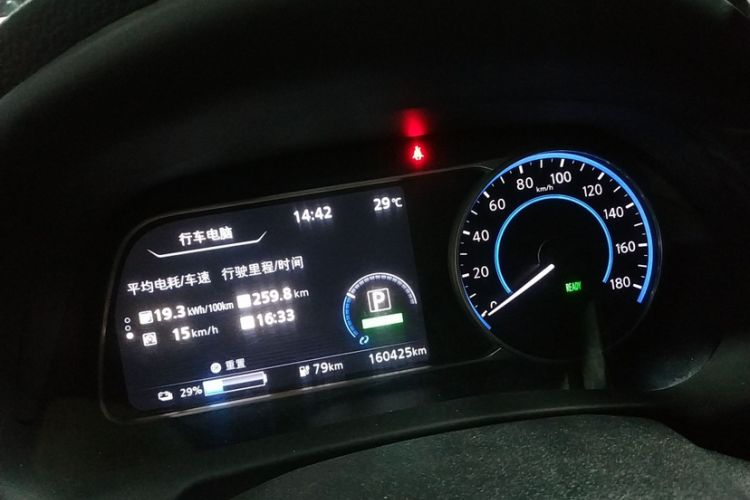 Used Nissan Sylphy EV 2018 Smart Edition Custom Version Odometer Close Up