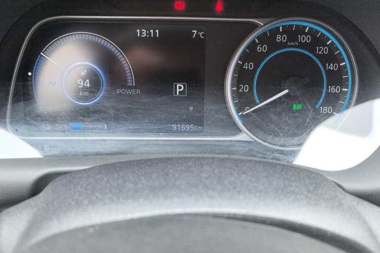Used Nissan Sylphy EV 2018 Smart Edition Custom Version Odometer Close Up
