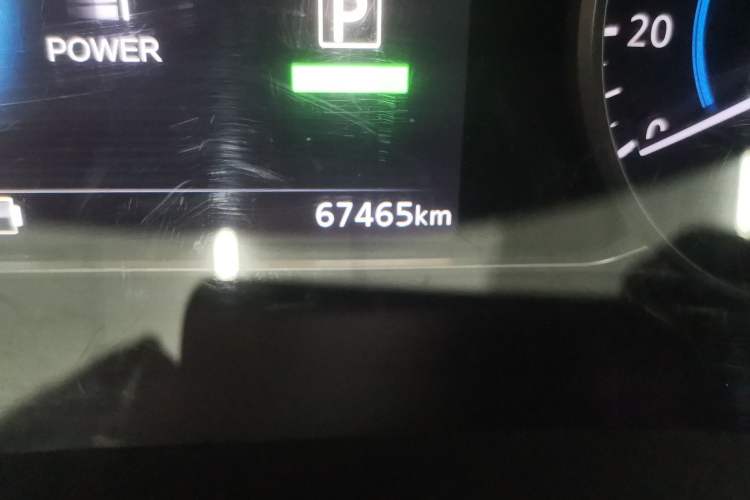 Used Nissan Sylphy EV  Odometer Close Up
