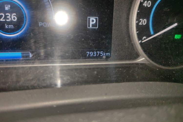 Used Nissan Sylphy EV 2018 ZhiZun Edition Odometer Close Up
