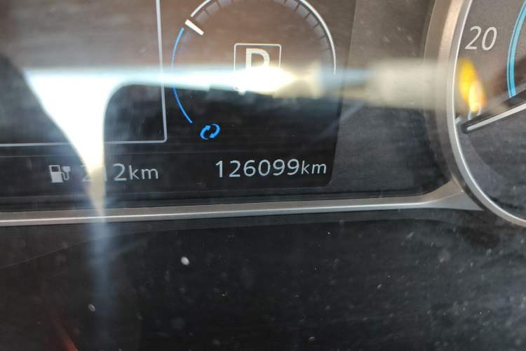 Used Nissan Sylphy EV 2018 ZhiZun Edition Odometer Close Up