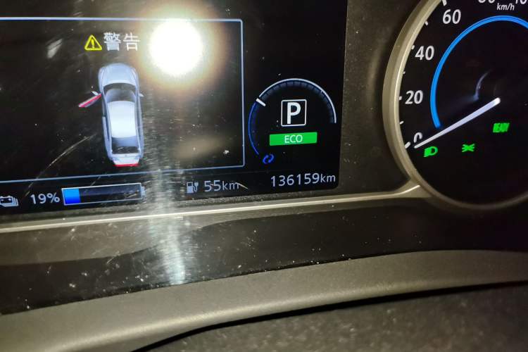 Used Nissan Sylphy EV 2018 Smart Edition Odometer Close Up