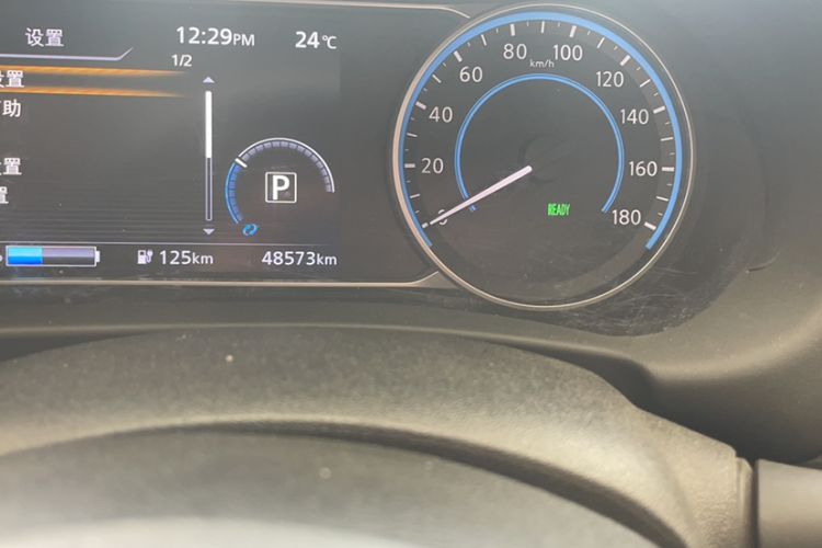 Used Nissan Sylphy EV  Odometer Close Up