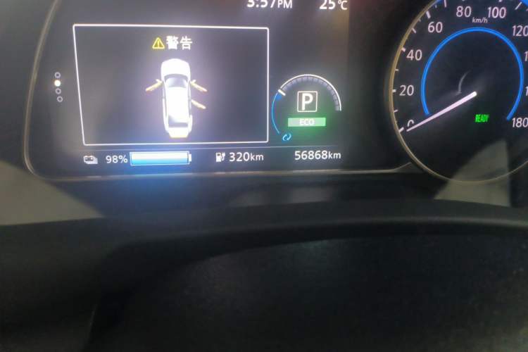 Used Nissan Sylphy EV 2018 ZhiZun Edition Odometer Close Up