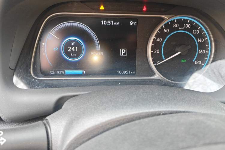 Used Nissan Sylphy EV 2018 ZhiZun Edition Odometer Close Up