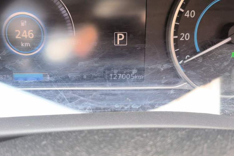Used Nissan Sylphy EV 2018 Smart Edition Odometer Close Up