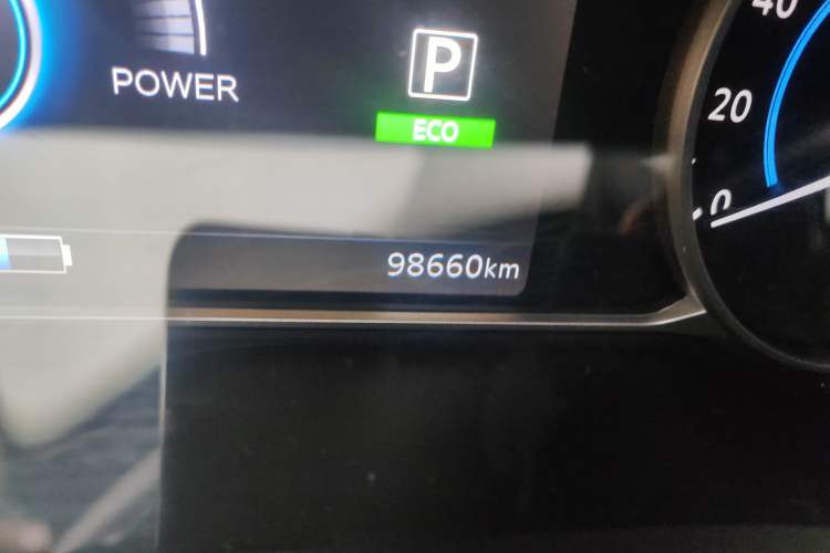 Used Nissan Sylphy EV 2018 ZhiZun Edition Odometer Close Up