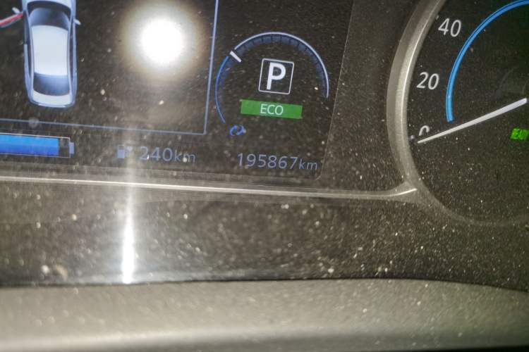 Used Nissan Sylphy EV 2018 Smart Edition Odometer Close Up