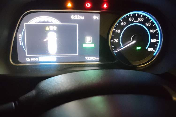 Used Nissan Sylphy EV 2018 ZhiZun Edition Odometer Close Up