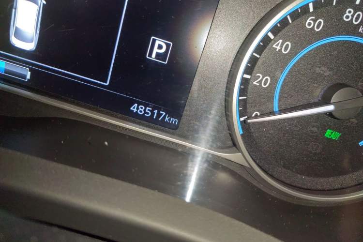 Used Nissan Sylphy EV 2018 ZhiZun Edition Odometer Close Up