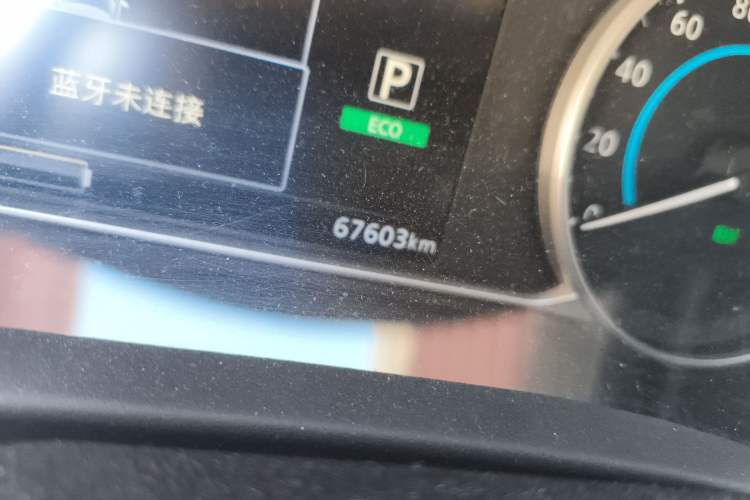 Used Nissan Sylphy EV 2018 ZhiZun Edition Odometer Close Up