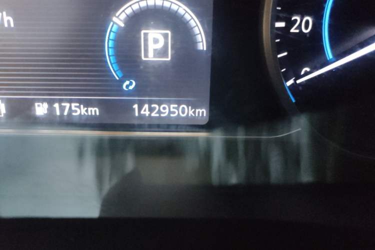 Used Nissan Sylphy EV 2018 Smart Edition Odometer Close Up