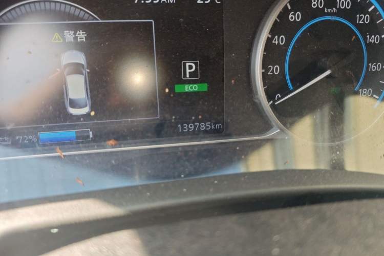 Used Nissan Sylphy EV 2018 Smart Edition Odometer Close Up