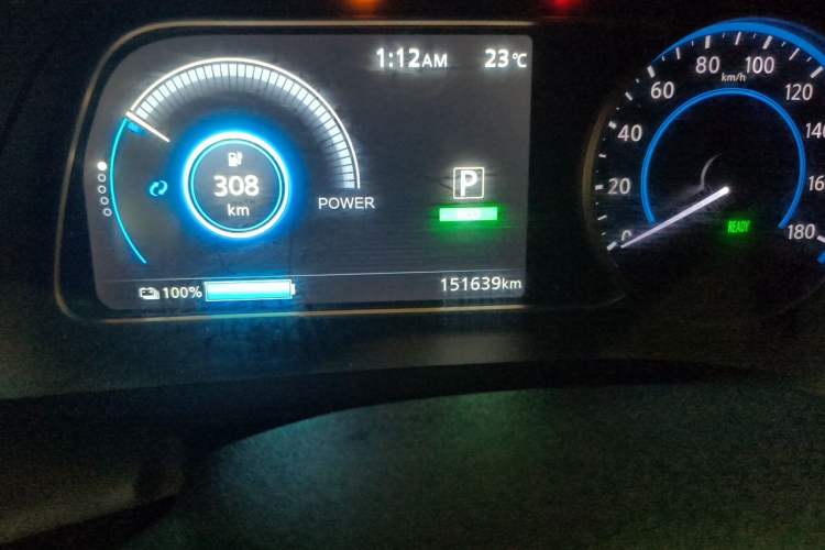 Used Nissan Sylphy EV 2018 Smart Edition Odometer Close Up