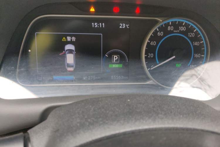 Used Nissan Sylphy EV  Odometer Close Up