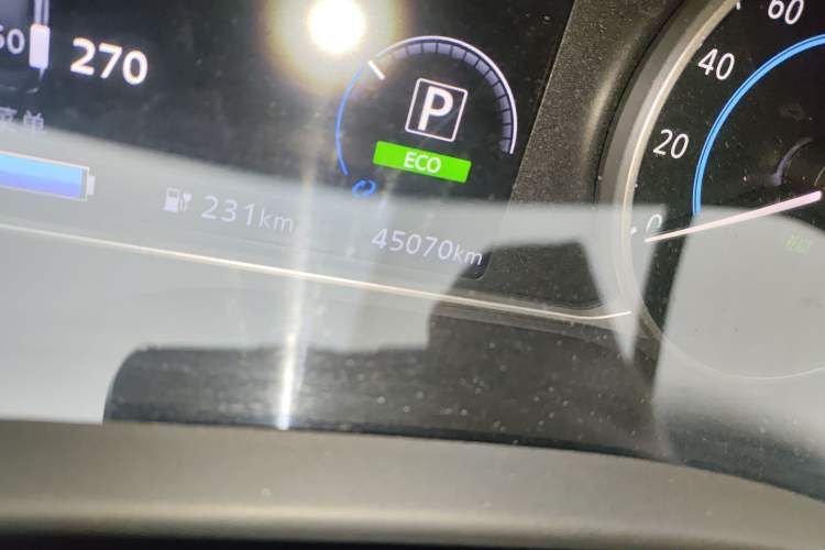 Used Nissan Sylphy EV 2020 Comfort Edition Odometer Close Up